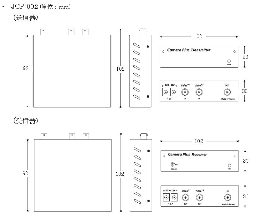 JCP-002/JCP-003/JCP-004 映像多重伝送器 ｜ 株式会社JOBLE 製品情報