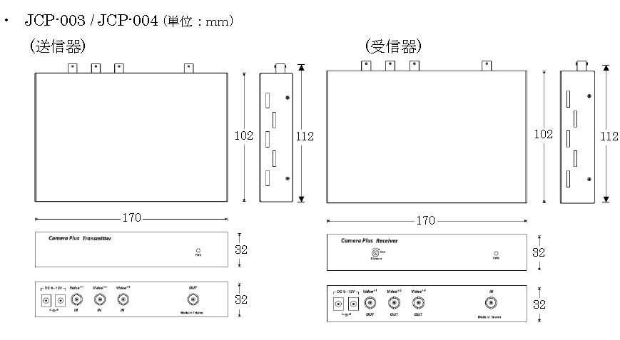 JCP-002/JCP-003/JCP-004 映像多重伝送器 ｜ 株式会社JOBLE 製品情報