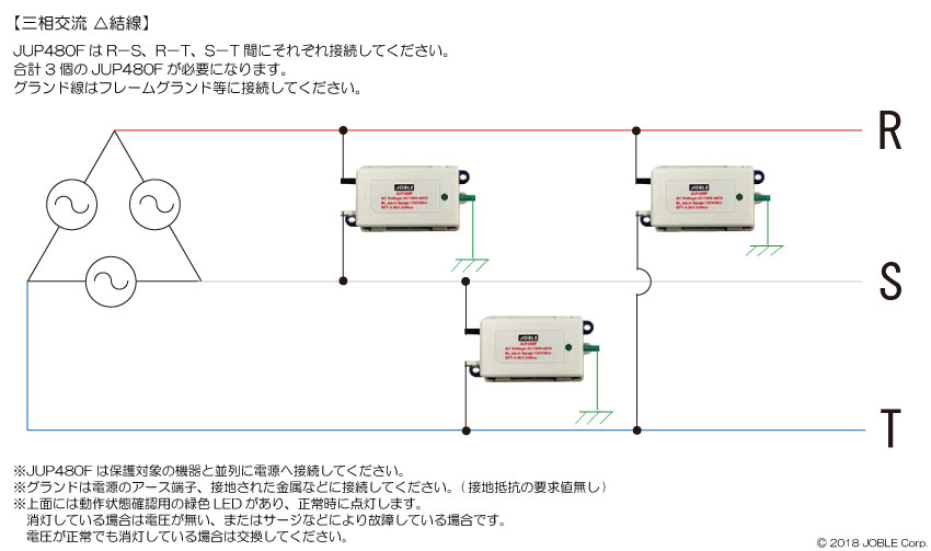 JUP480F 交流電源用サージプロテクター (並列接続タイプ) ｜ 株式会社